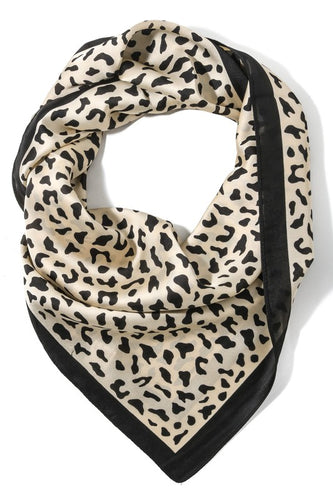 Scarf Hair/Neck - Leopard Print - Lightweight Scarves